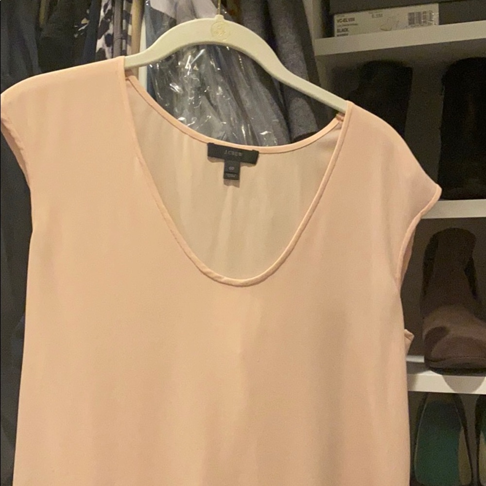 Jcrew size 00 blush silk top